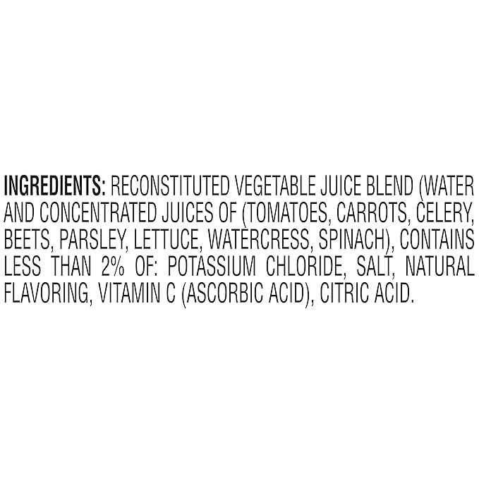 V8 Low Sodium Original 100% Vegetable Juice, 5.5 Fl Oz - 6 Count (Pack of 4)