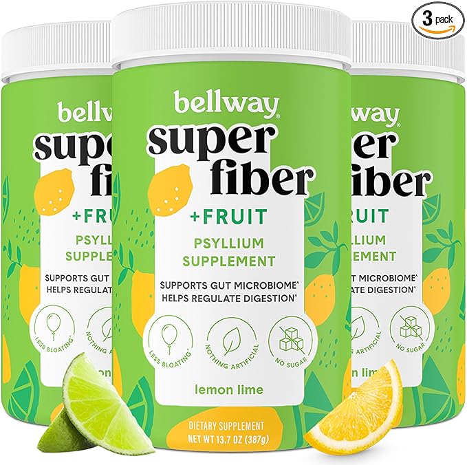 Bellway Super Fiber Powder + Fruit (3 Pack), (150 Servings)