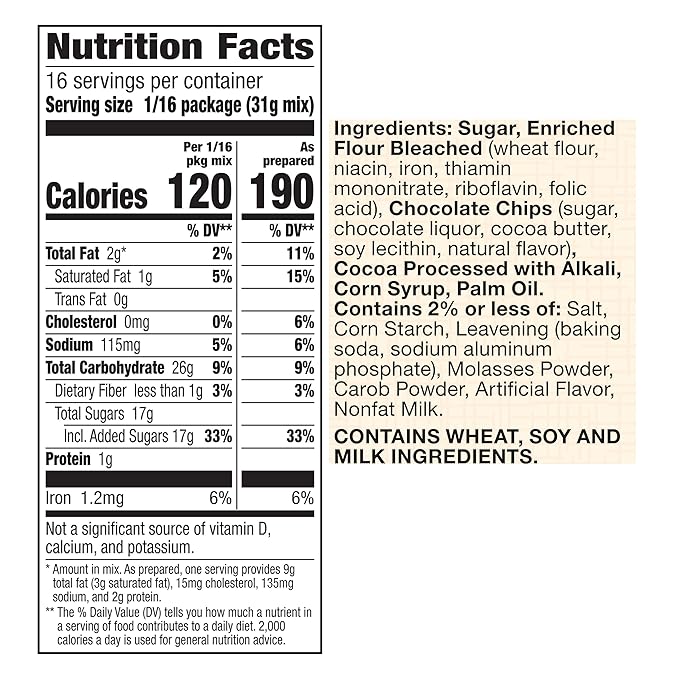 Betty Crocker Delights Cookie Brownie Bar Mix, 17.4 oz. (Pack of 8)