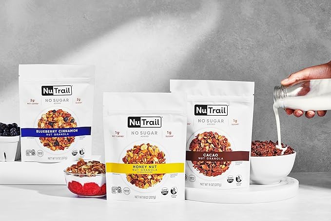NuTrail Nut Granola Cereal, Variety Pack, 8 oz. 3 Count