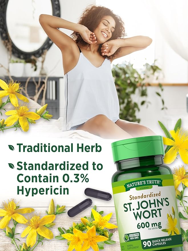 St Johns Wort Capsules 600mg | 90 Count