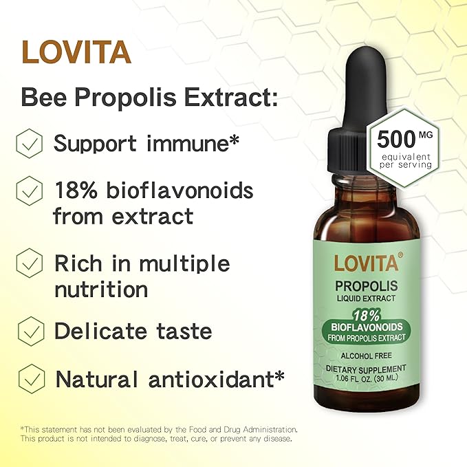 Bee Propolis 500 mg Liquid Extract 5:1 Propolis |1 Fl