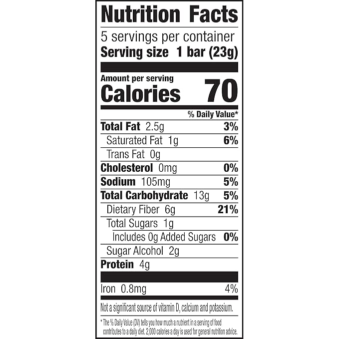Fiber One 70 Calorie Chocolate Peanut Butter, 5 Bars
