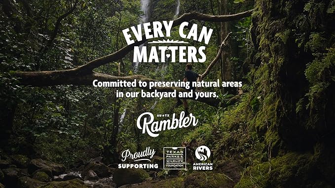 AUTX RAMBLER Satsuma Sparkling Water, Limestone Mineral Blend, 12-Ounce Cans, 12-Pack