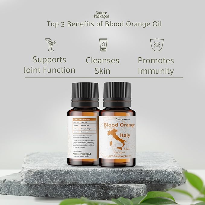 Blood Orange Essential Oil - Direct from Citrusmade in Sicily - Pure Essential Oil for Diffusers and Aromatherapy - Pure Cold-Pressed | 100% Pure Therapeutic Grade (2LBS)