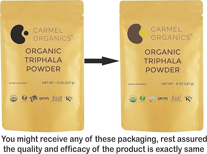 CARMEL ORGANICS Triphala Fruits Powder 8