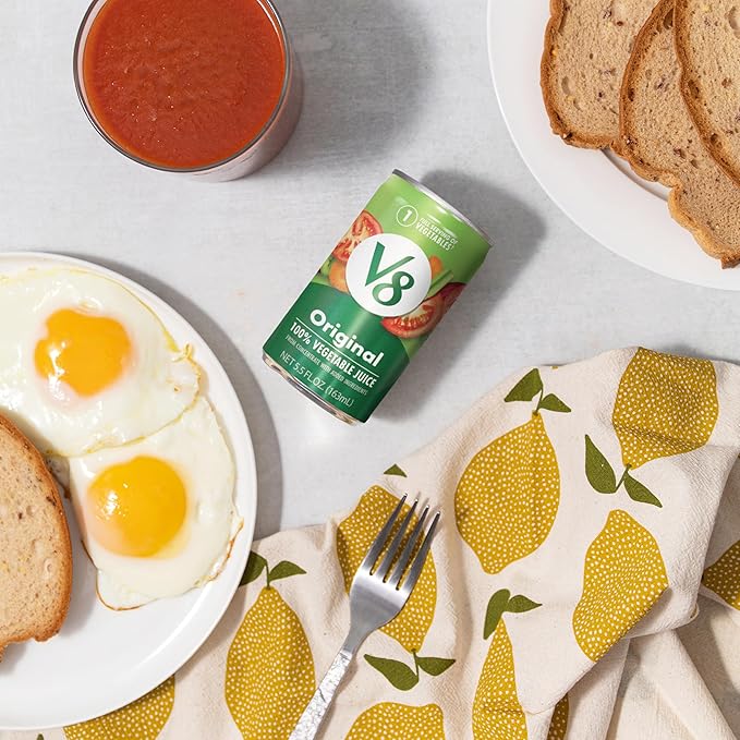 V8 Original 100% Vegetable Juice, 5.5 fl oz Can (6 Pack)