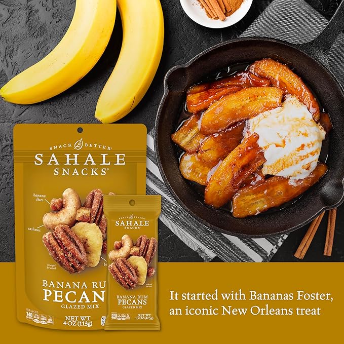 Sahale Snacks Glazed Mix, Banana Rum 24 Ounce