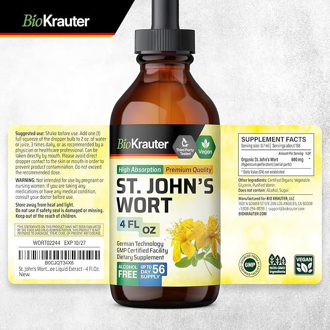 St Johns Wort Tincture 4 Fl.Oz.