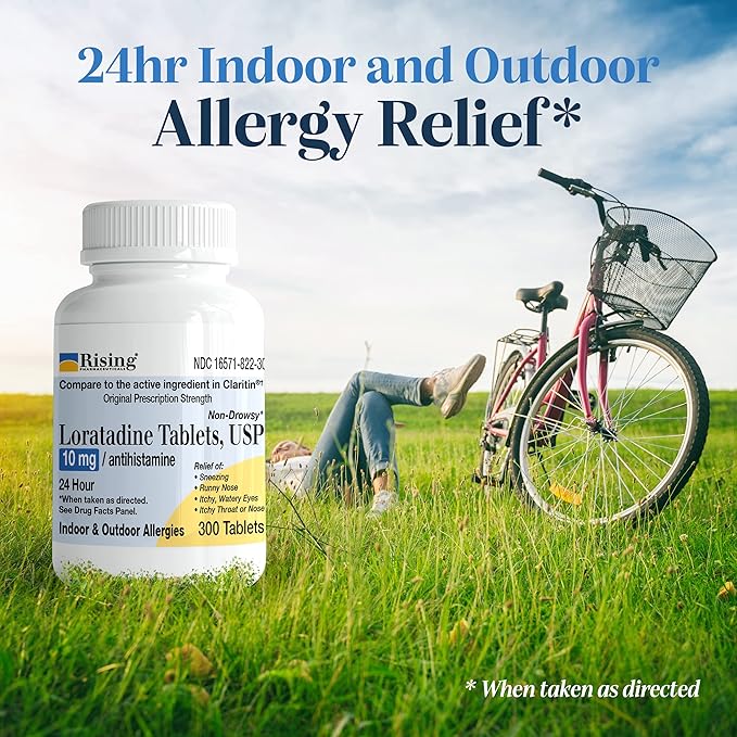 Rising Pharma Allergy Relief 10mg - 300 Tablets
