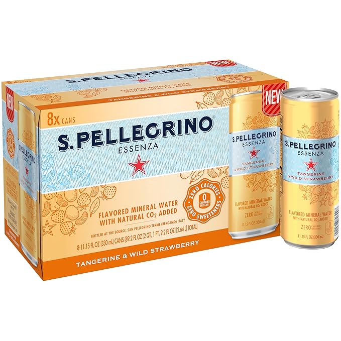 S.Pellegrino Essenza Variety Pack - Lemon, Dark Morello Cherry, Wild Strawberry,11.15 Fl. Oz (Pack of 24)