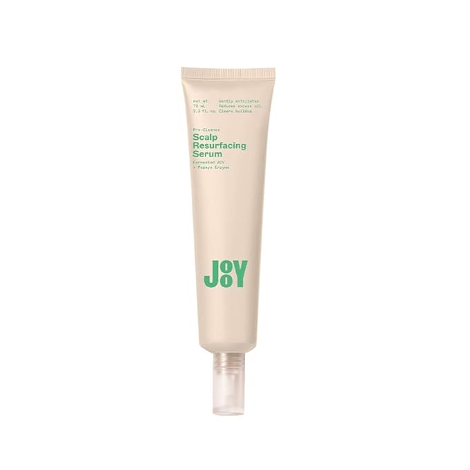JooY Scalp Resurfacing Serum, Pre-Cleanse Exfoliating Treatment with Fermented Superfoods, Removes Buildup, Reduces Oil & Promotes a Healthy Scalp, Ginger Root, Papaya, & Tea Tree – 2 fl oz