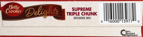 Betty Crocker Delights Supreme Triple Chunk Brownie Mix, 17.8 oz