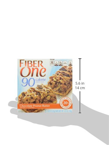Fiber One 70 Calorie Chocolate Peanut Butter, 5 Bars