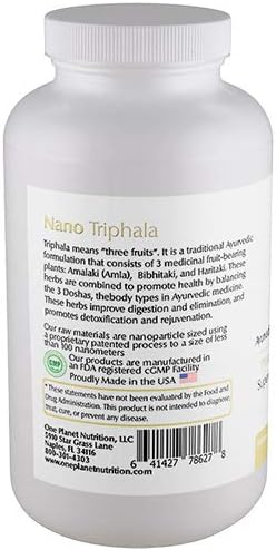 Nano Triphala 250mg 3 Fruits 120 Veggie