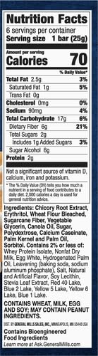 Fiber One 70 Calorie Soft-Baked Bars, Birthday Cake, Snack Bars, 6 ct