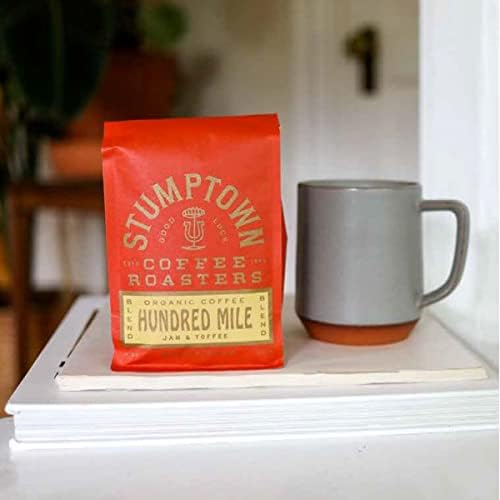 Stumptown Coffee Roasters, Medium Roast Organic Whole Bean Coffee - Hundred Mile 12 Ounce Bag with Flavor Notes of Jam and Toffee (Pack of 3)