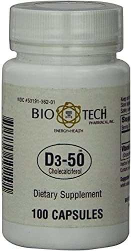Bio-Tech Pharmacal D3-50 50,000 IU, 100
