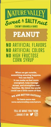 Nature Valley Granola Bars, Sweet and Salty Nut, Peanut, 12 Bars, 14.4 OZ