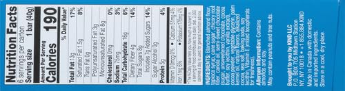 KIND Soft Baked Squares, Chocolate Almond Flour Brownie, 6 count (Pack of 2)