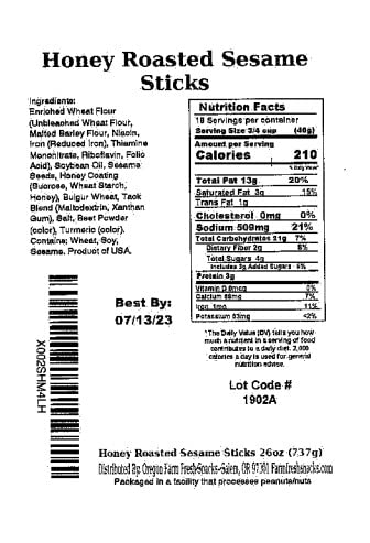 Oregon Farm Fresh Snacks Honey Roasted (26 oz)
