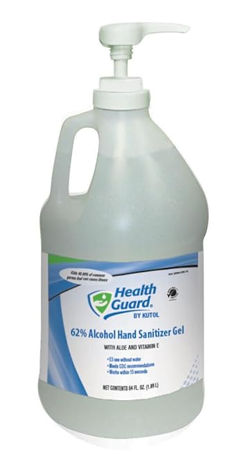 Health Guard 5679 62% Alcohol Hand 1/2 Gallon 4)