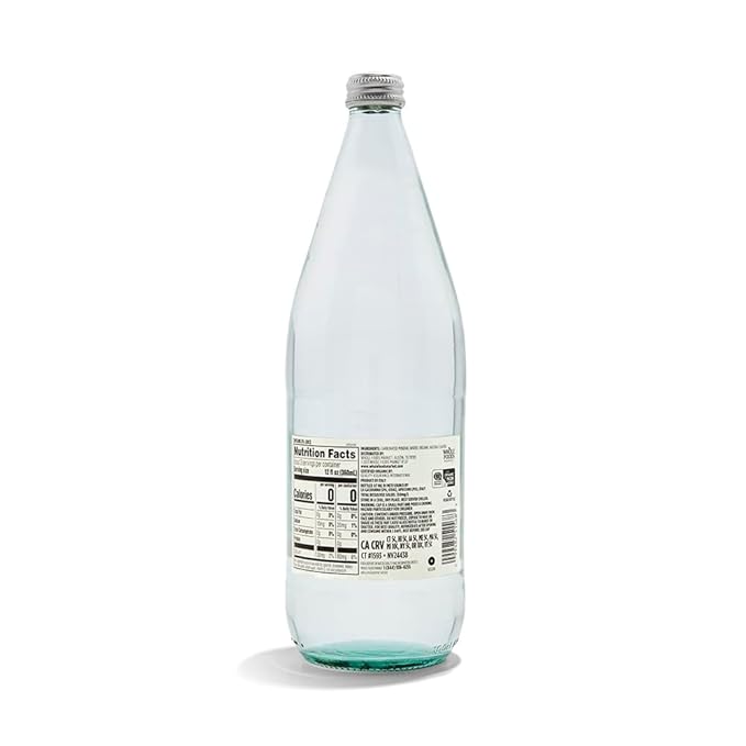 Whole Foods Market, Organic Pineapple Mango Italian Sparkling Mineral Water, 33.8 Fl Oz (Pack of 4)