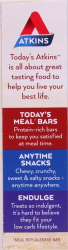 Atkins Chocolate Almond Caramel Bar, Keto-Friendly, Gluten Free with Real Almond Butter, 5 Count (Pack of 1)