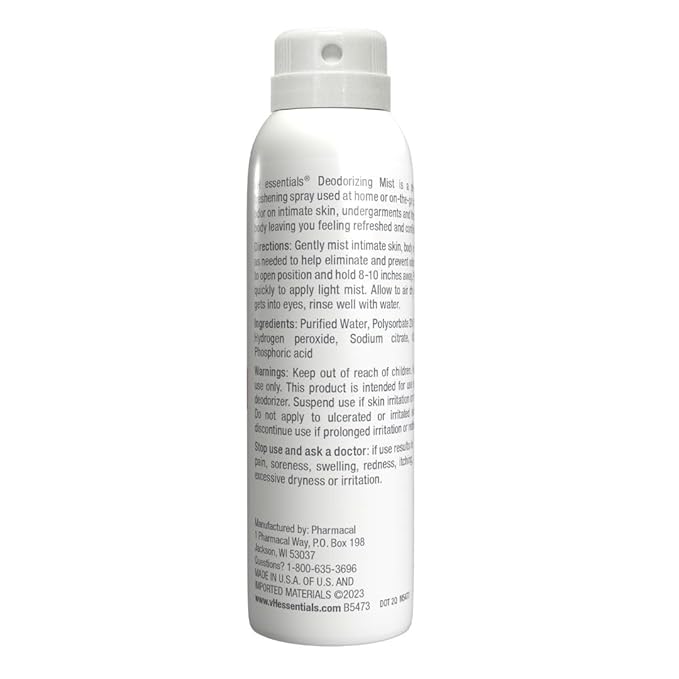 vH essentials Feminine Spray, Intimate Deodorizing 3 floz.