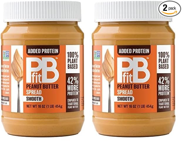 PBfit Peanut Butter, Protein-Packed Spread, Peanut 16 Oz 2)