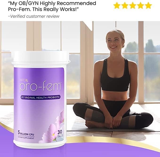 Pro-Fem #1 Vaginal Health Probiotic 7 Days 30 Capsules 6-Pack