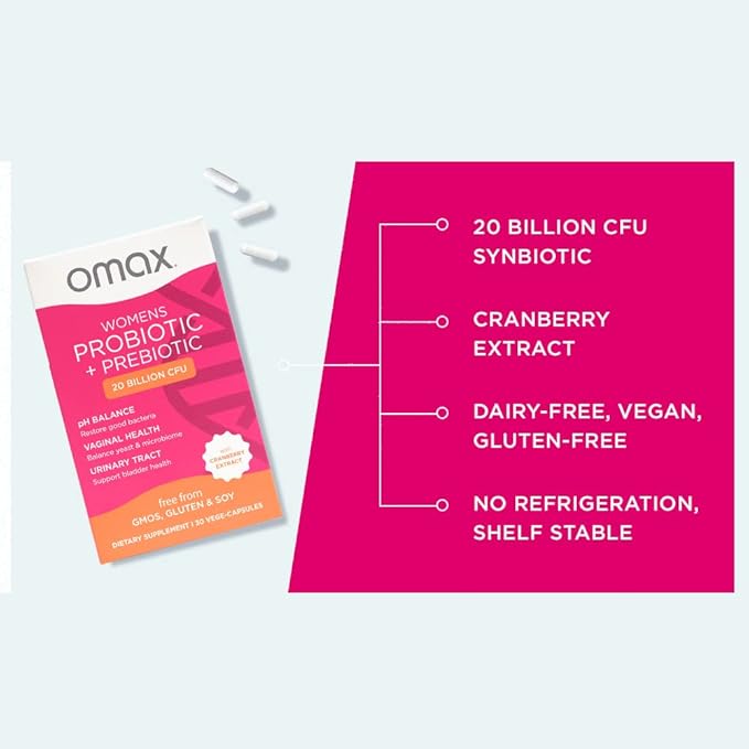 Omax Health Prebiotics and Probiotics Complex
