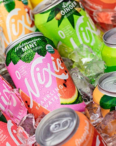 Nixie Sparkling Water Organic Watermelon Mint Sparkling Water 8 Pack, 12 FZ