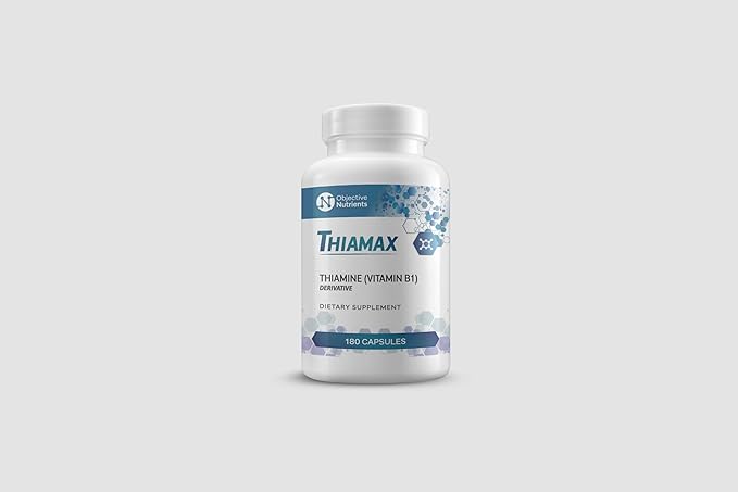 Thiamax Vitamin B1 (Thiamine TTFD) Capsules, 100mg, 180 180 count