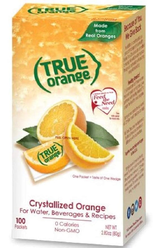 TRUE ORANGE Water Enhancer, Bulk Dispenser Pack 100 Count 1)| Zero