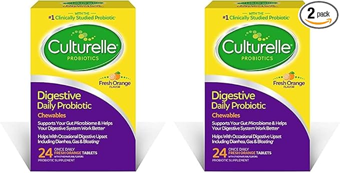 Culturelle Digestive Health Daily Probiotic Chewables, 10 Billion 24 Count