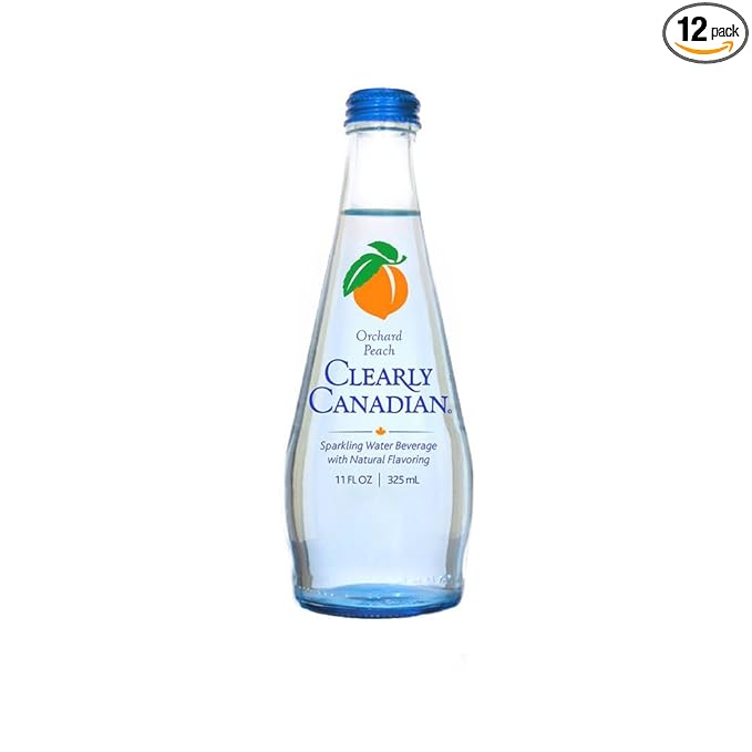 Clearly Canadian Sparkling Flavored Water (Orchard Peach, 12 Pack)