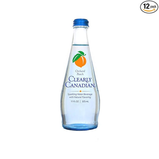 Clearly Canadian Sparkling Flavored Water (Orchard Peach, 12 Pack)