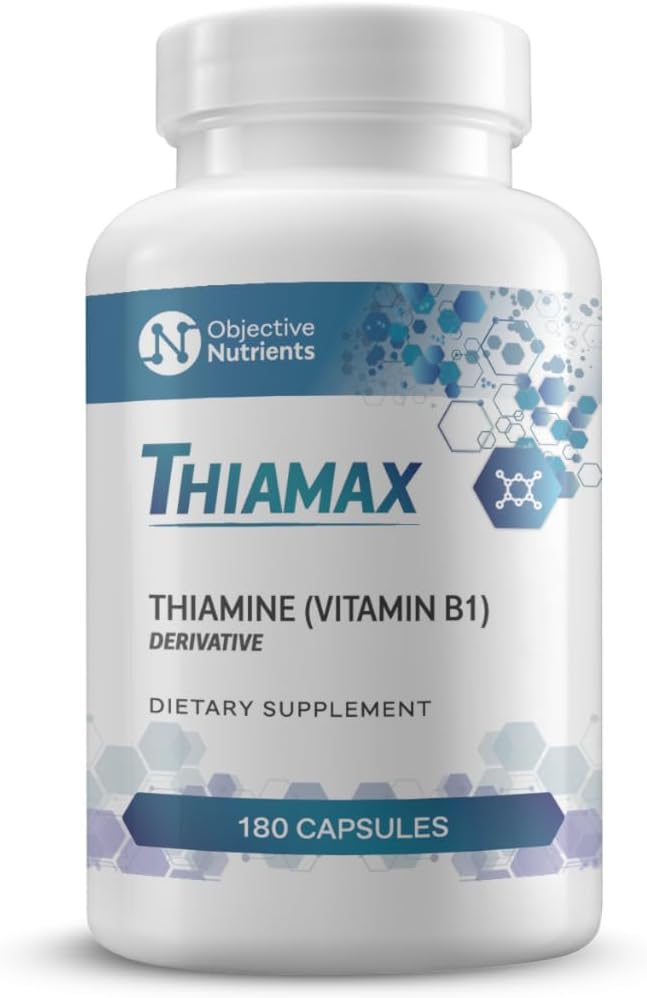 Thiamax Vitamin B1 (Thiamine TTFD) Capsules, 100mg, 180 180 count