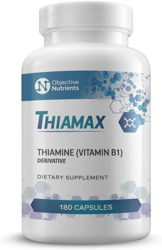 Thiamax Vitamin B1 (Thiamine TTFD) Capsules, 100mg, 180 180 count