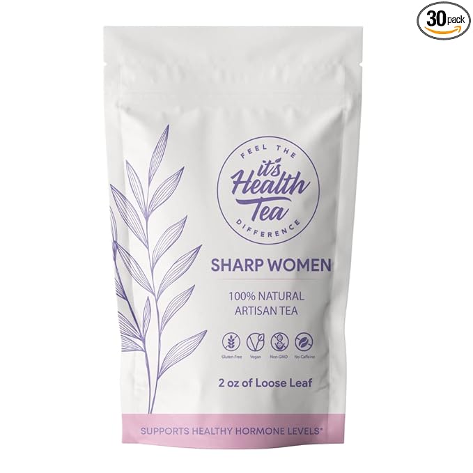 Hormonal Balance Herbal Tea for Women 100% Natural Period Relief from Cramping & Heavy Flow. 35Tea Bags Included! Daily Herbal Liquid Supplement