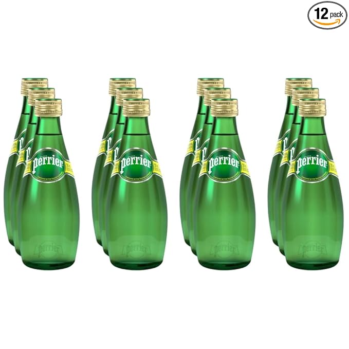 Sparkling Natural Mineral Water, 11 Oz Glass Bottles - (Pack of 12) - (Total of 132 Fl Oz)