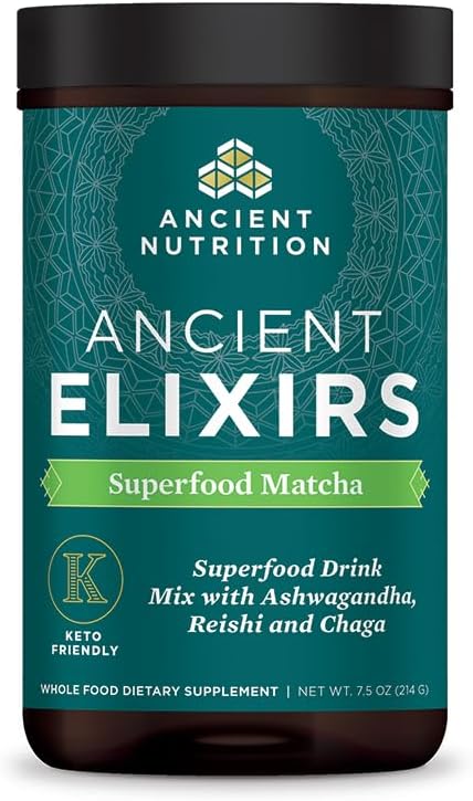 Matcha Green Tea Powder with Ashwagandha 20 Servings