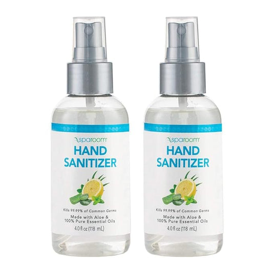 SpaRoom Hydrating Hand Sanitizer, 70% Alcohol 4 Fl 2-pack
