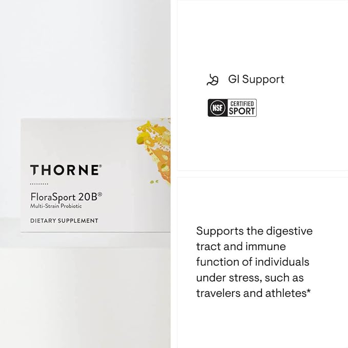 THORNE FloraSport 20B 30 Capsules 30 Servings