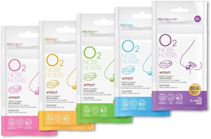 O2 Nose Filters with 3M Filtration 10)