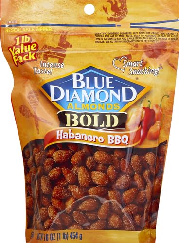 Blue Diamond Almonds, Bold Habanero BBQ, 16 Ounce