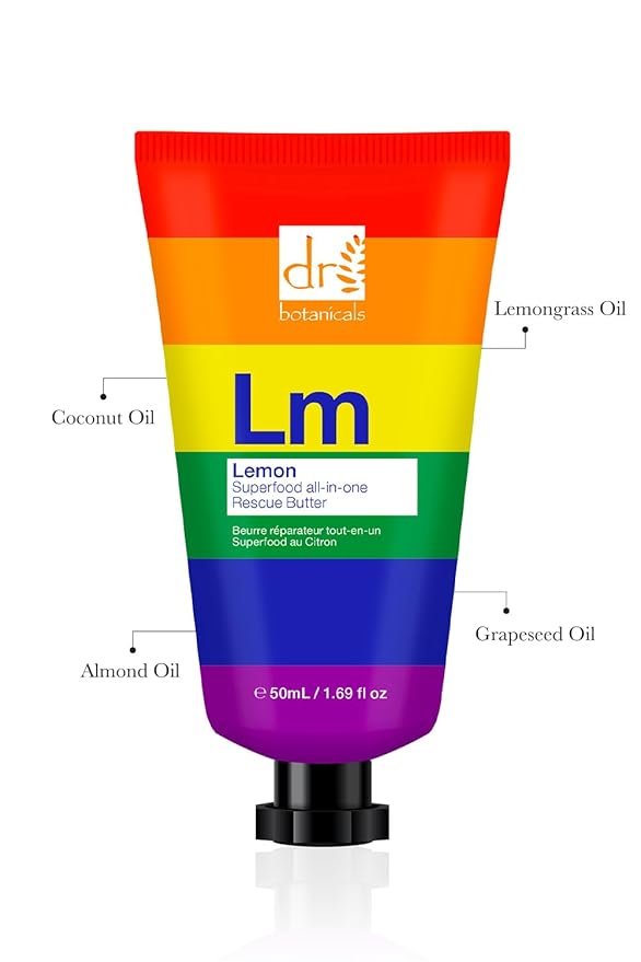 DR BOTANICALS 50ML RESCUE BUTTER LEMON SUPERFOOD PRIDE EDITION