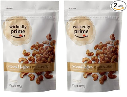 Wickedly Prime Roasted Cashews, Coconut Toffee, 8 Ounce 2)