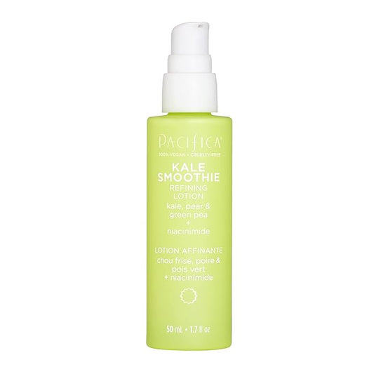 Pacifica Face Moisturizer - Kale Smoothie Face Lotion w/Niacinamide, Copper, Super Foods & Plant Extract - Reduces Pore Size & Redness, Improves Skin Texture Vegan & Cruelty-Free Dermatologist Tested